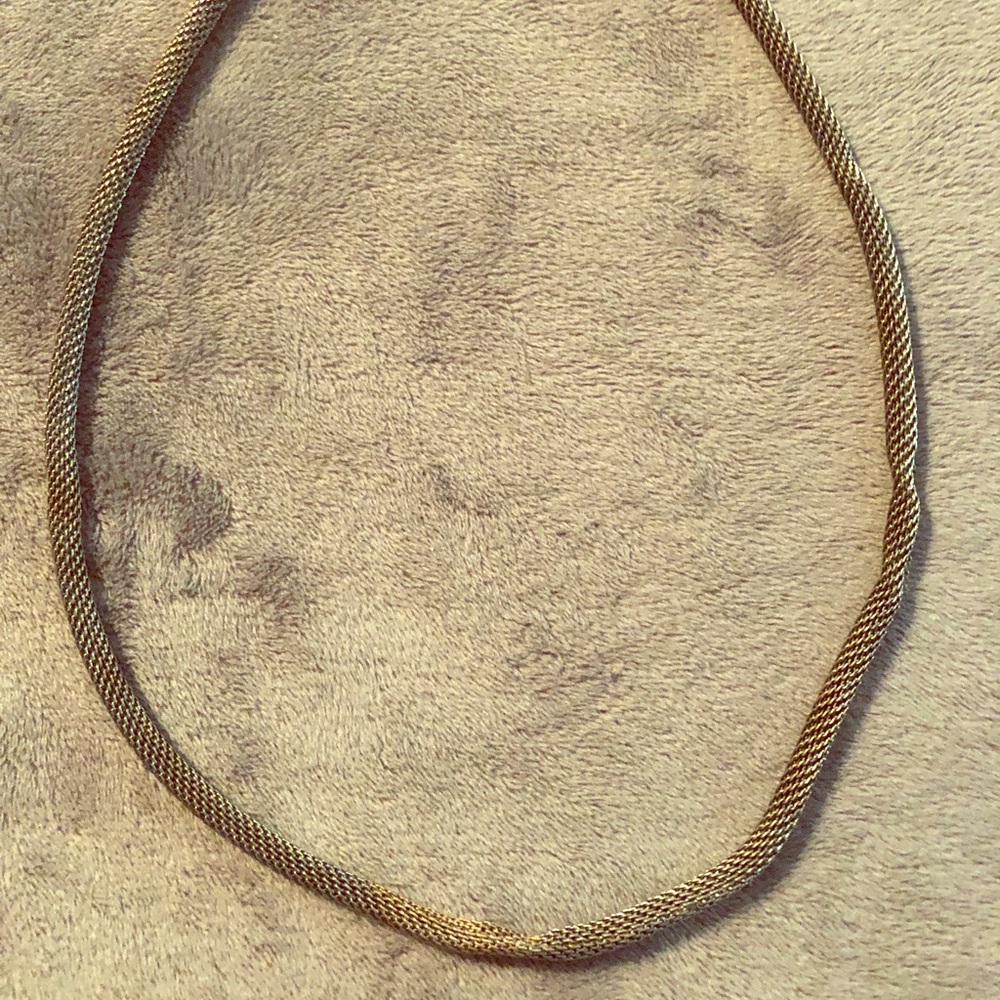 Silver cable necklace